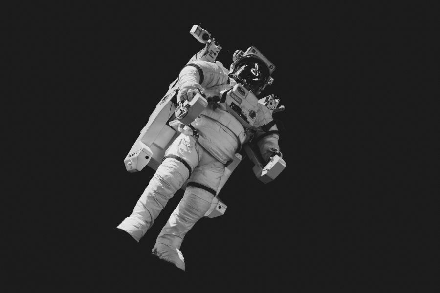 Space travel Astronaut in a space suit from a recent trip to Kennedy Space Center. 