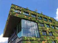 Sustainable housing College campus building Aeres Hogeschool Almere. Plants on the inside and outside! Great design by https://www.bdgarchitecten.nl/projecten/aeres-hogeschool-almere/ and https://www.ginkelgroep.nl/project/aeres-hogeschool-almere/ - and a great place to work and learn. green cities,almere,netherlands