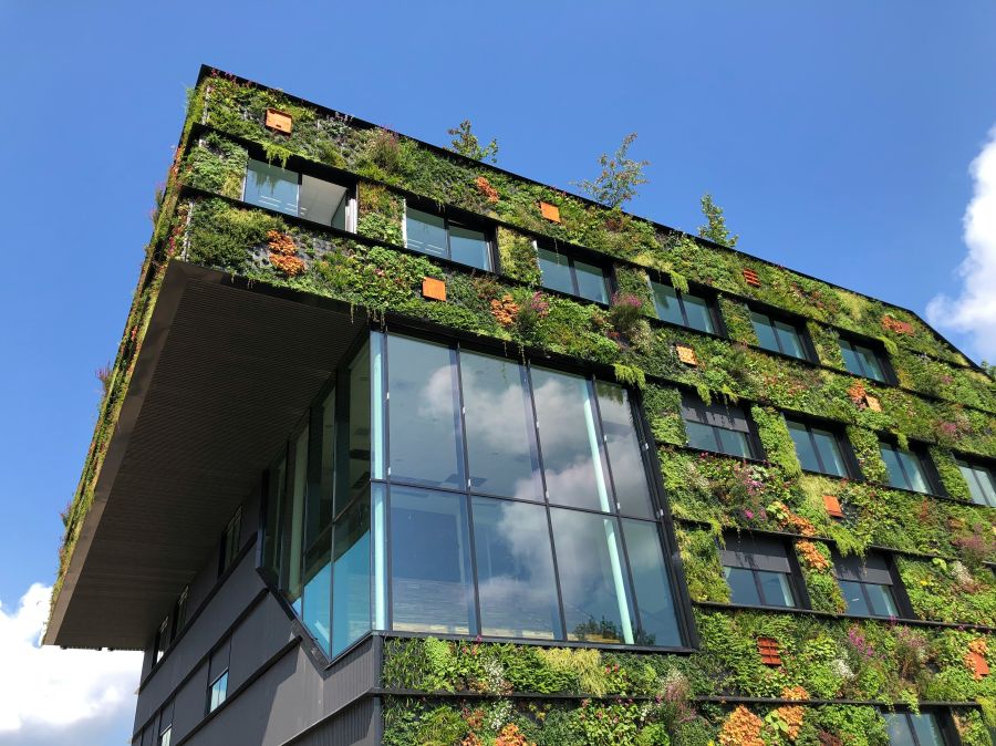 Sustainable housing College campus building Aeres Hogeschool Almere. Plants on the inside and outside! Great design by https://www.bdgarchitecten.nl/projecten/aeres-hogeschool-almere/ and https://www.ginkelgroep.nl/project/aeres-hogeschool-almere/ - and a great place to work and learn. green cities,almere,netherlands