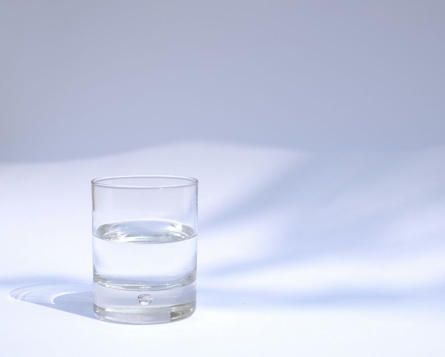 Glass glass half full