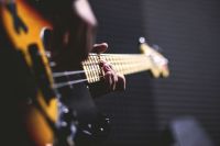 Bass music Blurry bass guitar 