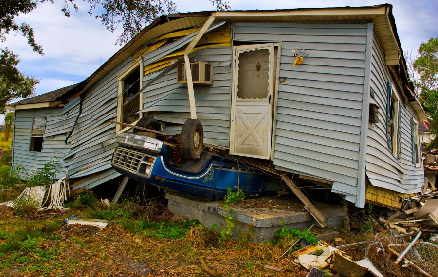 Storm damage Lower 9th Ward natural disaster,new orleans,united states