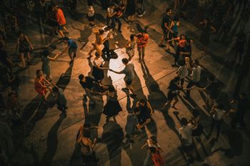 Dance party Dancing in the shadow