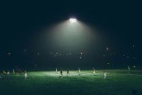 Soccer football Soccer at night grey,game,running