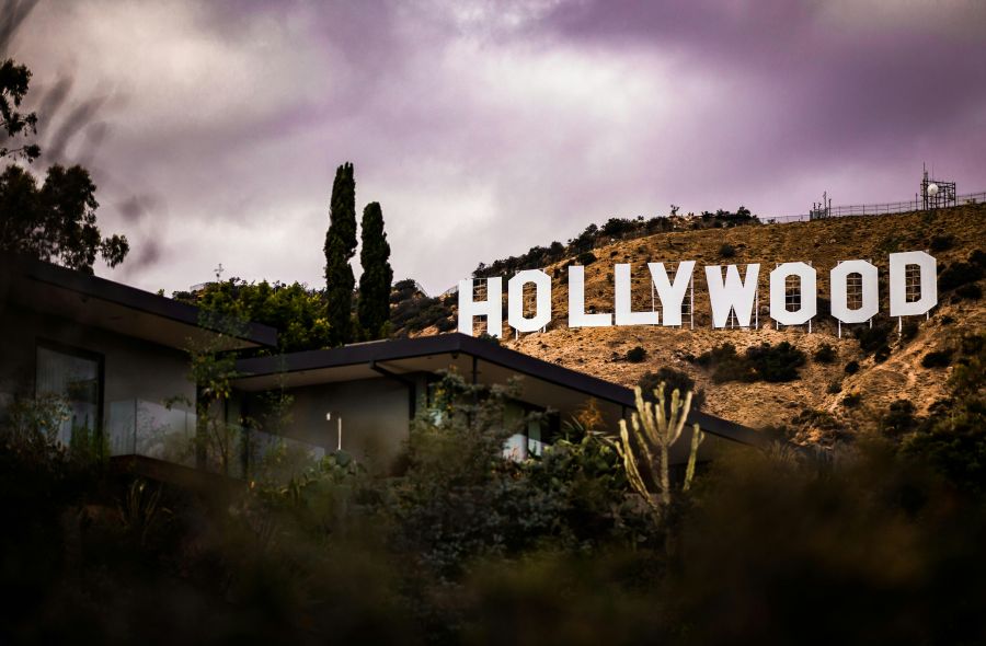 La réponse Purple Clouds hollywood,sign,hollywood sign
