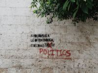 politics Political commentary on the streets of Gemmayze, East Beirut, Lebanon. 