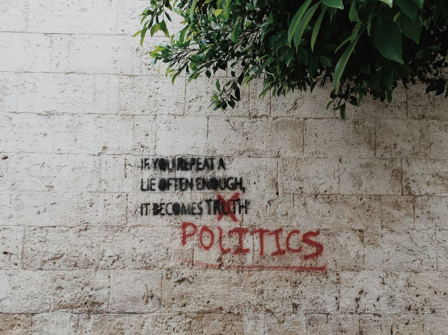 politics Political commentary on the streets of Gemmayze, East Beirut, Lebanon.