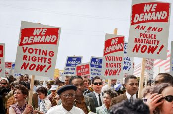 politics support Caption reads, [Marchers with signs at the March on Washington, 1963] Original black and white negative by Marion S. Trikosko. Taken August 28th, 1963, Washington D.C, United States (@libraryofcongress). Colorized by Jordan J. Lloyd. Library of Congress Prints and Photographs Division Washington, D.C. 20540 USA https://www.loc.gov/item/2013648849/ 