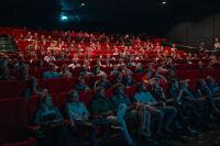 Cinema Event People watching the new Game of thrones episode in cinema 