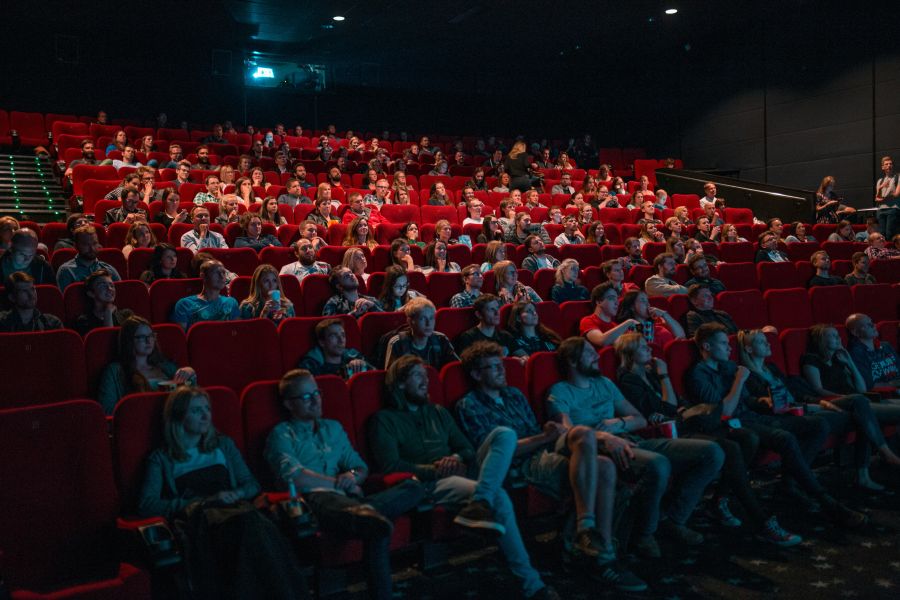 Cinema Event People watching the new Game of thrones episode in cinema 