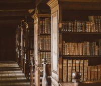 library heritage Library in Wells Cathedral 