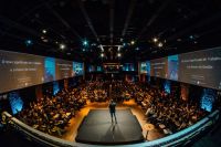 Event Conference Public speaking - Audience and speaker 