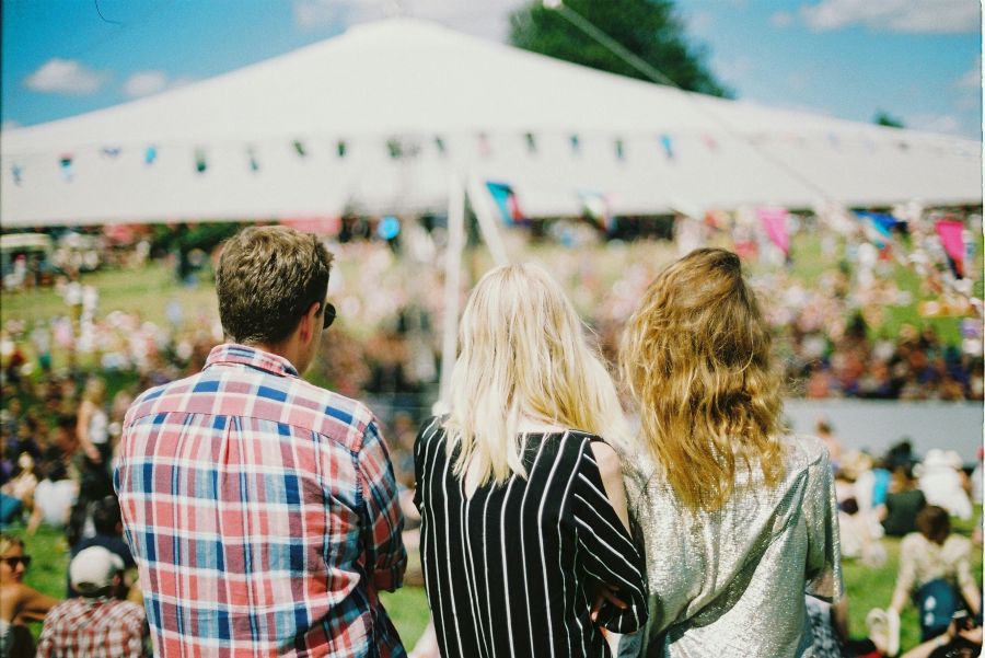 Summer events Young festival goers 