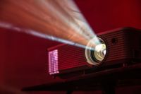 Movie premiere Projector rays projector,corporate event,business dinners