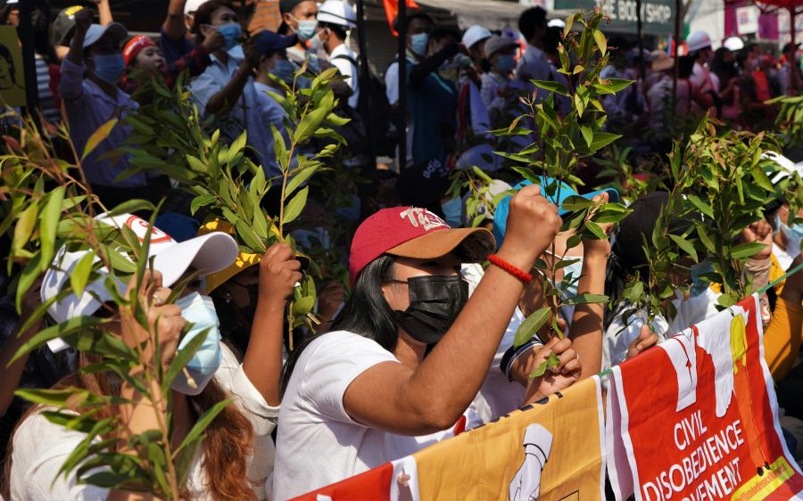 Strike unemployment People raise their voices to against the military regime 
YGN, Myanmar  strike,protest,military regime