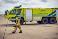 Fire firemen US Army Fire-Rescue at Wiesbaden Airfield fire rescue,us army,wiesbaden