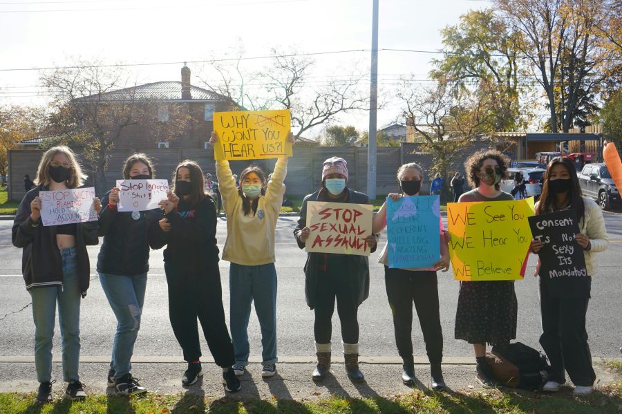 Teachers protest  