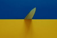Knife attack We stand with Ukraine green,bad russian,aggression