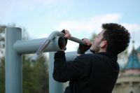 Street workout  person,human,binoculars