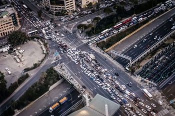 Traffic jam Traffic jam in Tel Aviv