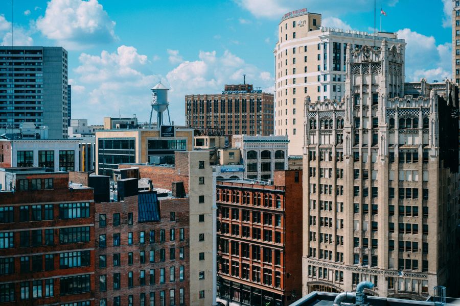 Empty buildings  