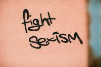 Sexism Politics FIGHT SEXISM – political street art handlettering 