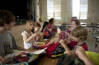 school cafeteria  