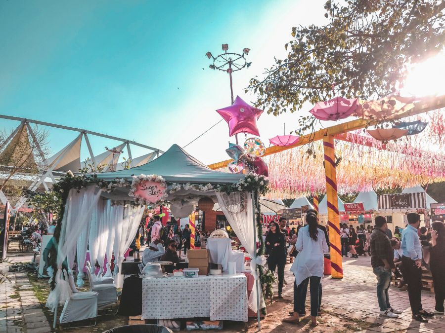 Food festival outdoor decor in food fest 