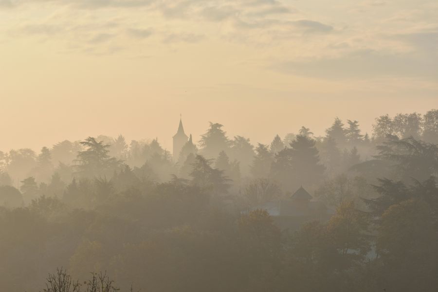 Lyon Weather Golden sunrise france,lyon,francheville le haut