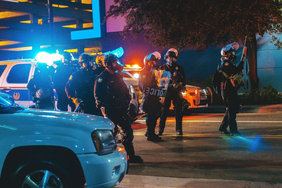 Police After the Donald Trump Rally in Phoenix, protestors classed with the police. Tear gas flew both ways.. and eventually the police dispersed the peaceful protestors. The air.. was spicy.. i have a lot of photos from this night if nayone wants to use more. Here is our video recap: https://www.youtube.com/watch?v=bJGUIMWrL3Y&t=0s&list=PLZ-RIhY52KR15j928hDU6BNWvjMoRIteX&index=99