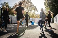 Stadium Exercise  group run,warm up,running group