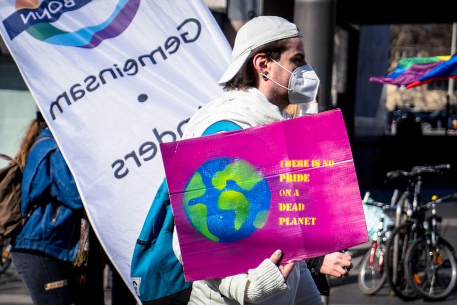 Ecological Eco There is no pride on a dead planet! 

- Fridays For Future Bonn, 2021-03-19 climate,demonstration,sign