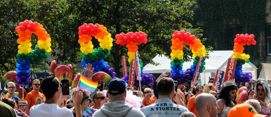 Pride Parade Pride Parade in Calgary, Alberta Canada 2018 