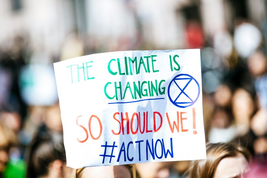 Activism Ecology THE CLIMATE IS CHANGING - SO SHOULD WE! #ACTNOW. Global climate change strike - No Planet B - 09-20-2019 
