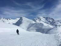 French Alps Having finished a week of ski lessons, we headed up the mountain to conquer some blue runs. We weren’t expecting such beauty as we spent most of our week at a lower altitude. france,les menuires,ski
