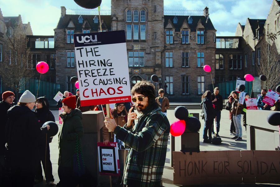 School protest  