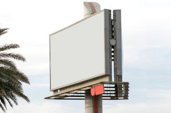 advertising restrictions Blank billboard outdoor