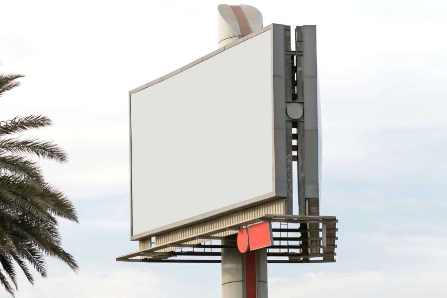 advertising restrictions Blank billboard outdoor 
