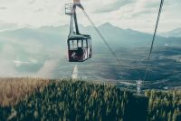 Transportation Eco Gondola ski lift jasper,grey,lift