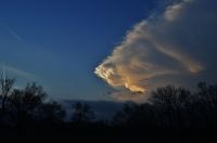 Weather Forecast Jets (left) flying around a supercell.  weather,climate,meteorology