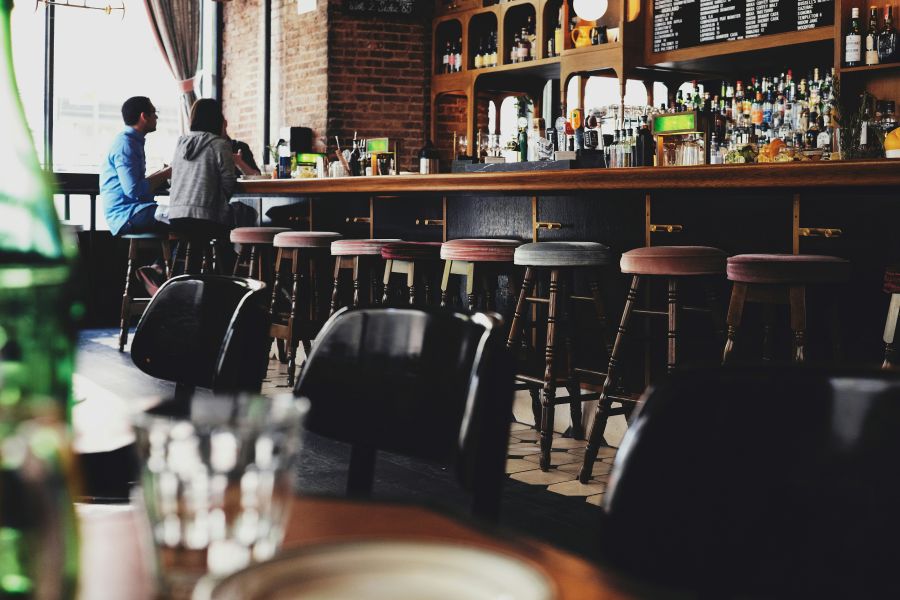 Restaurant robbery People drinking and talking restaurant,new york,the spaniard