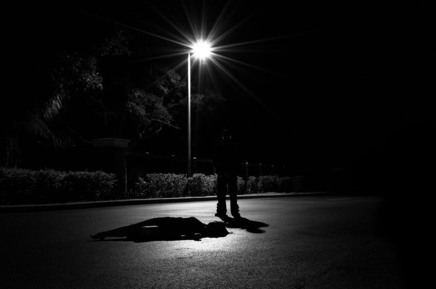 Murder  light,woman,night