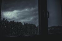 Rainy stormy  grey,rainy night,sad mood