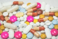 Drug trafficking Colorful medication treatment,medical care,remedy