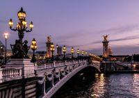 French mafia Parisian bridge water,pont alexandre iii,france eiffel hotel