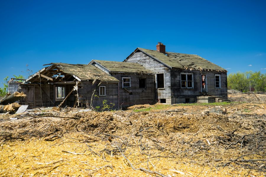 Building collapse Demolished
 house,collapse,demolition