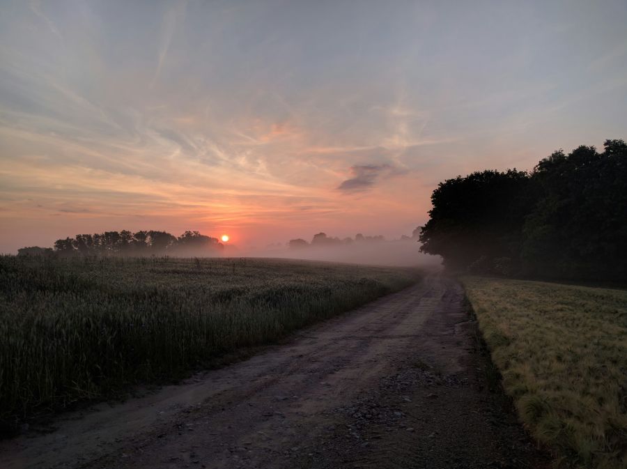 pothole Sunrises In The Country 