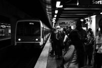 RER train Subway - 01 subway,crowd,bnw