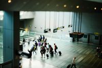 Vacation checks Airport interior travelers travel,airport,grey