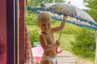 Underwear Little a little boy is going for a walk with an umbrella россия,moscow,baby